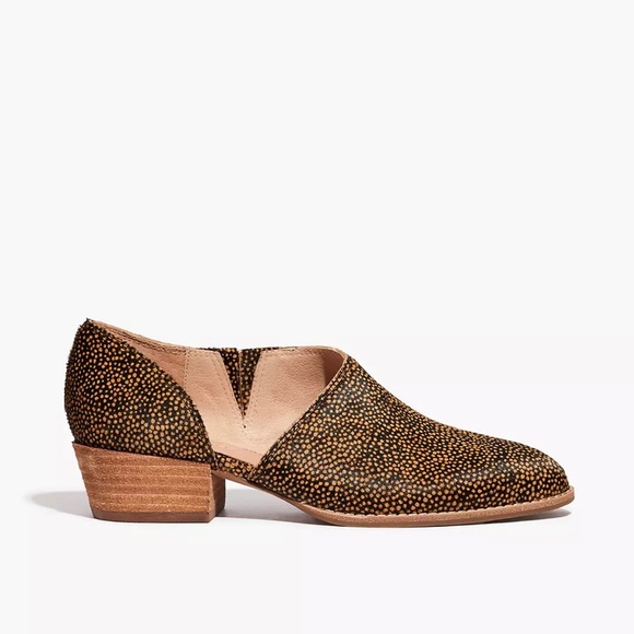 NWT Madewell The Lucie Shoe in Spotted Calf Hair - Picture 2 of 9